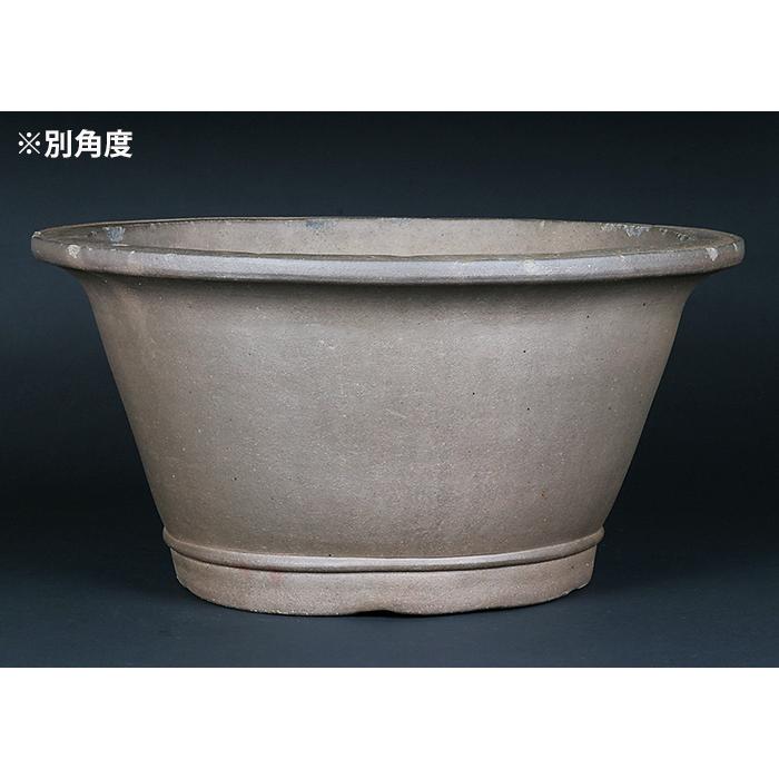 盆栽鉢 植木鉢 バーゲン 「烏泥外縁下紐丸鉢」 陶器 古渡 中国宜興 20