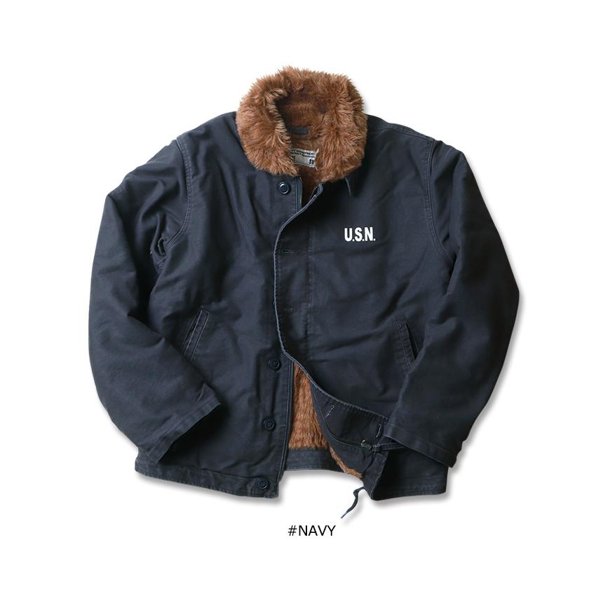 ヴィンテージ・USED加工モデル US NAVYタイプ N−1デッキジャケット