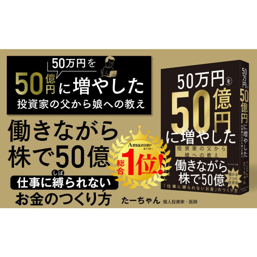 50万円を50億円に増やした投資家の父から娘への教え/たーちゃん