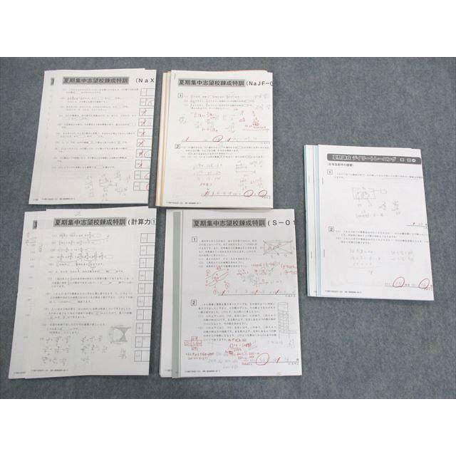 SAPIX サピックス 夏期集中志望校錬成特訓S/NaX/NaJF/計算力/デイリー