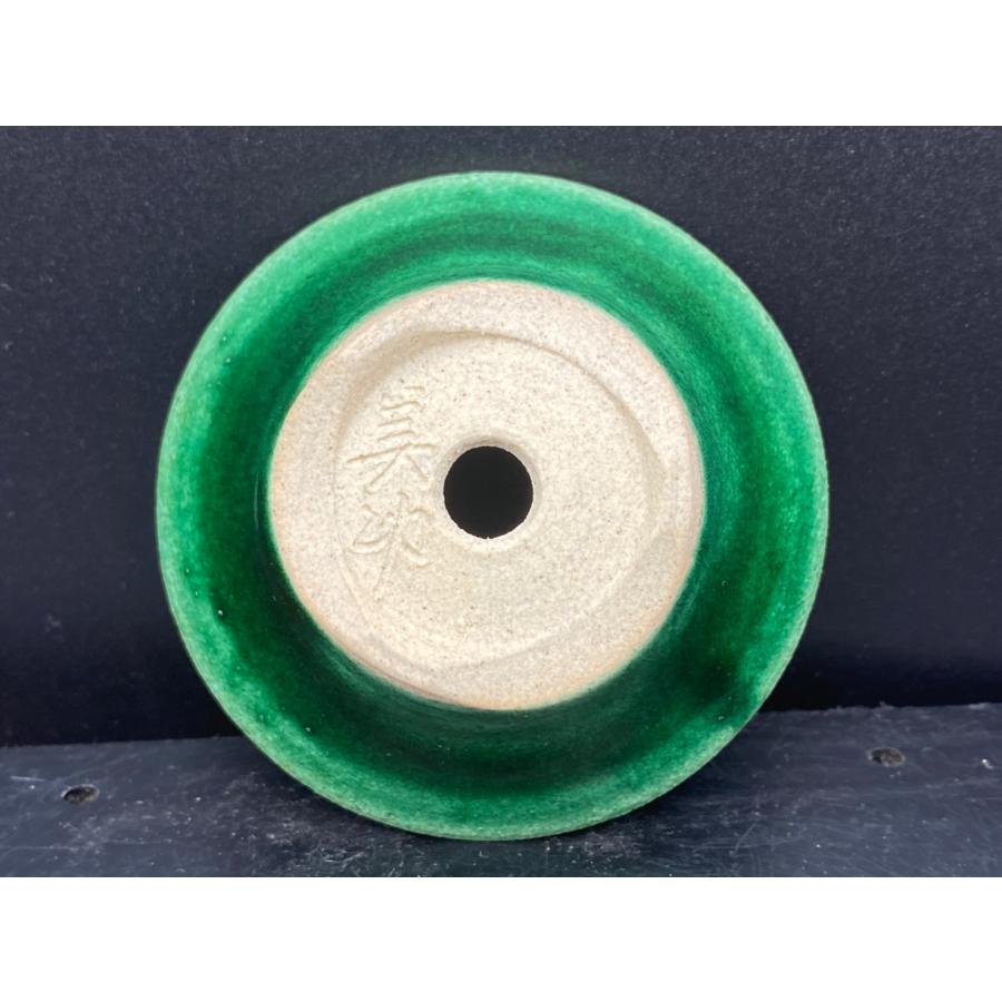 堀江美功 緑釉丸陣笠三足鉢 2.5号(7cm) : 鉢や 暮路空 - 通販 - Yahoo