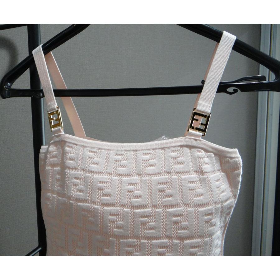 FENDI（フェンディ） FZDA17 ズッカ柄 FF ニット ワンピース ピンク