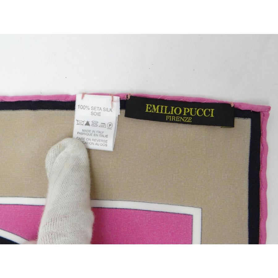 EMILIO PUCCI（エミリオプッチ） シルク ストール スカーフ ピンク系