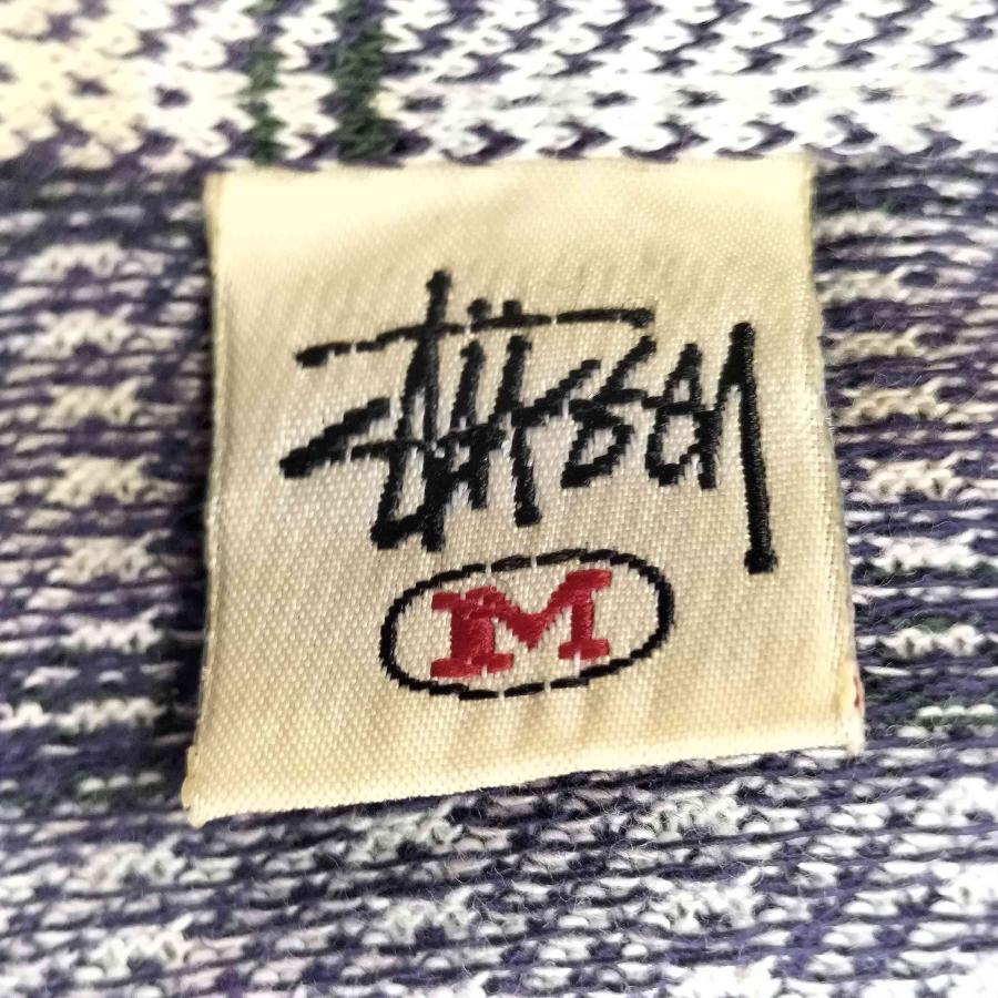 STUSSY（ステューシー） 80-90S old stussy 白タグ USA製 ジャガード T