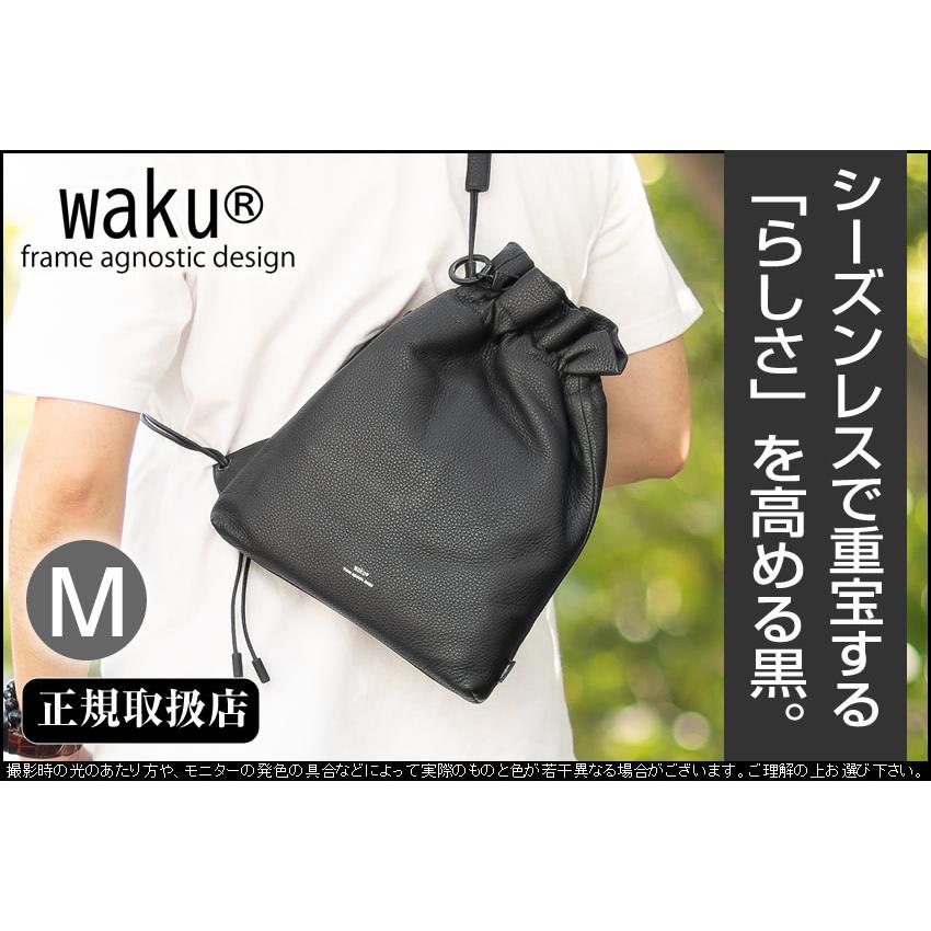 waku（ワク） ショルダーバッグ メンズ レディース 巾着 ボディバッグ