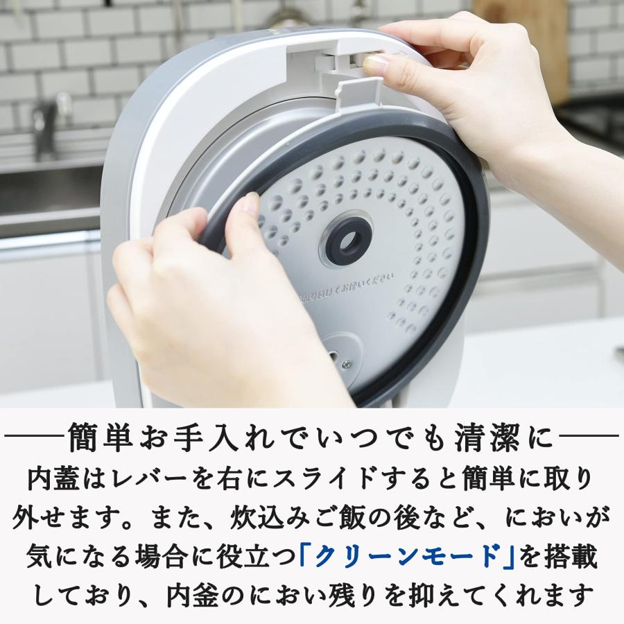 山善（YAMAZEN） 炊飯器 マイコン式 5.5合 3層特厚釜 メニューに合わせ