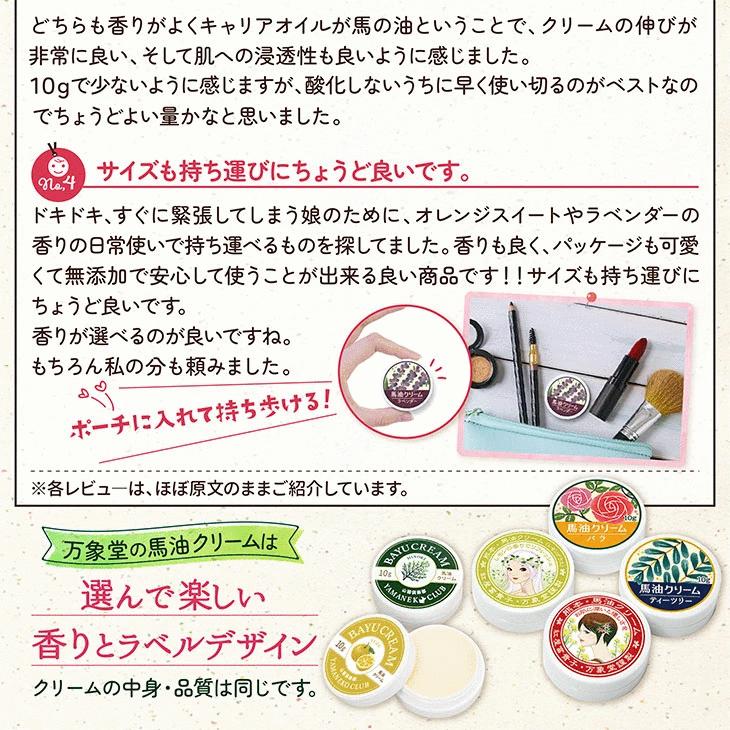 馬油クリーム 青箱 10g 全4種 ギフトセット 箱入り キャララベル