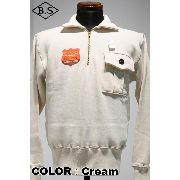 CUSHMAN（クッシュマン） スウェット 26377 SWEAT HALF ZIP ハーフ