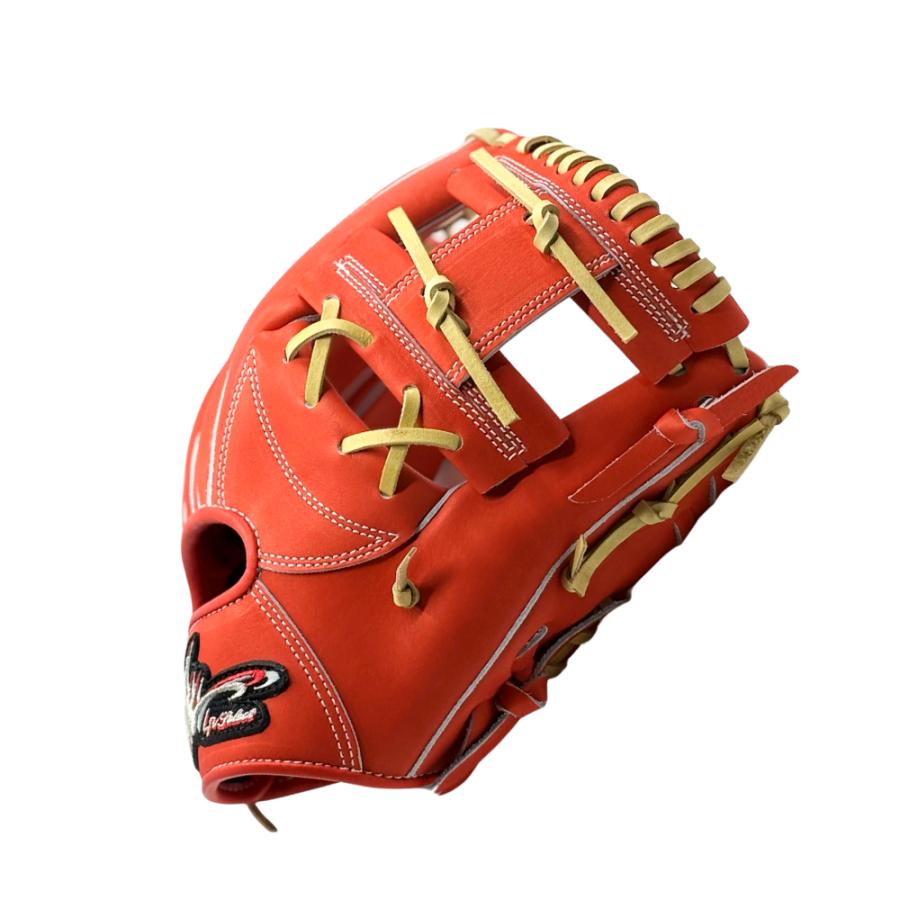 アイピーセレクト 軟式内野手用グラブ グローブ Ip.701-Pr 赤オレンジ