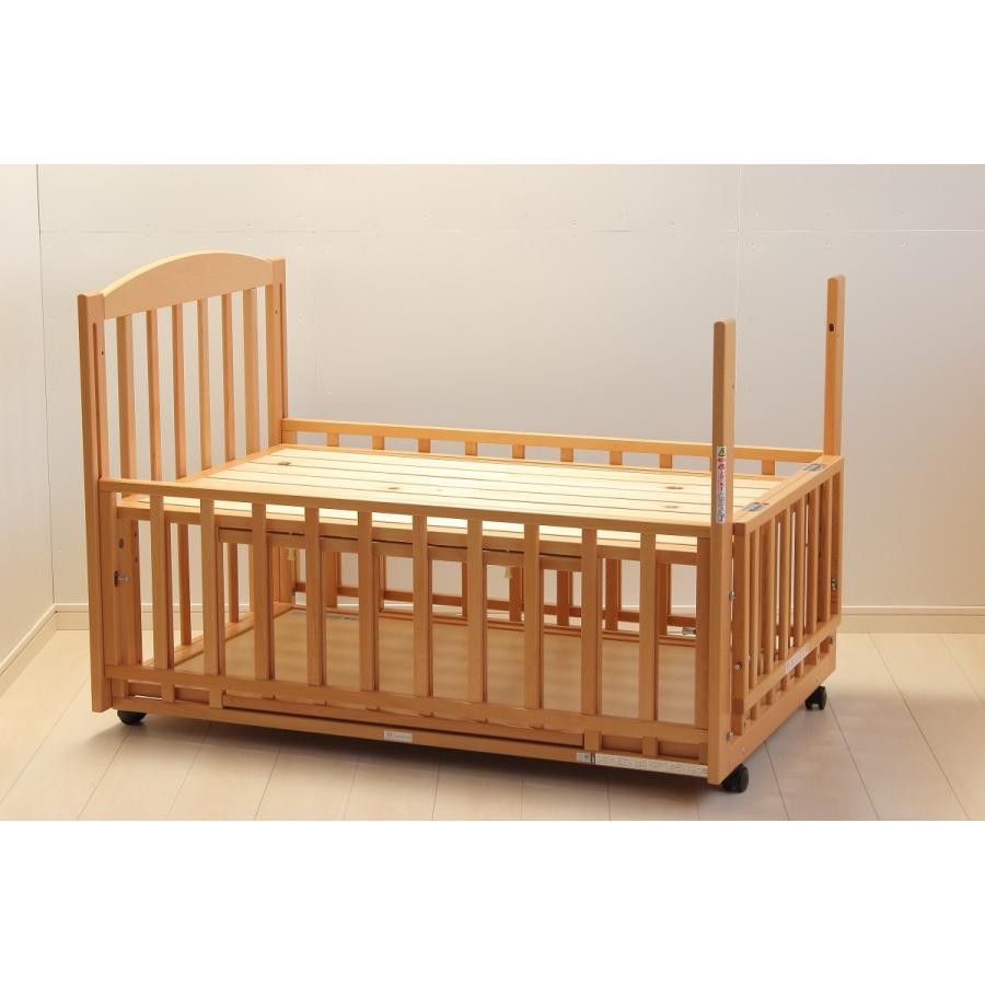 ベビーベッド レンタル】国産すのこ ヤマサキ スリーオープンベッド b