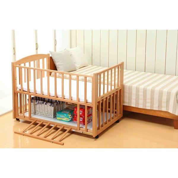 ベビーベッド レンタル】国産すのこ ヤマサキ スリーオープンベッド b