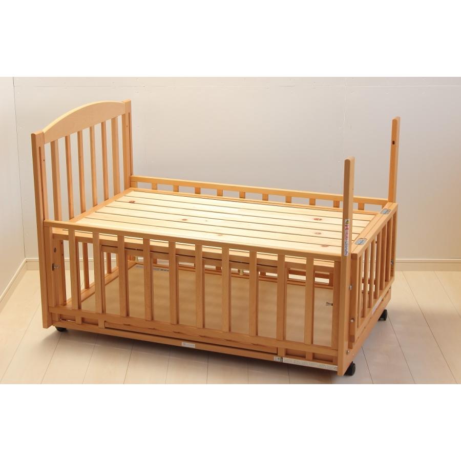 ベビーベッド レンタル】国産すのこ ヤマサキ スリーオープンベッド b