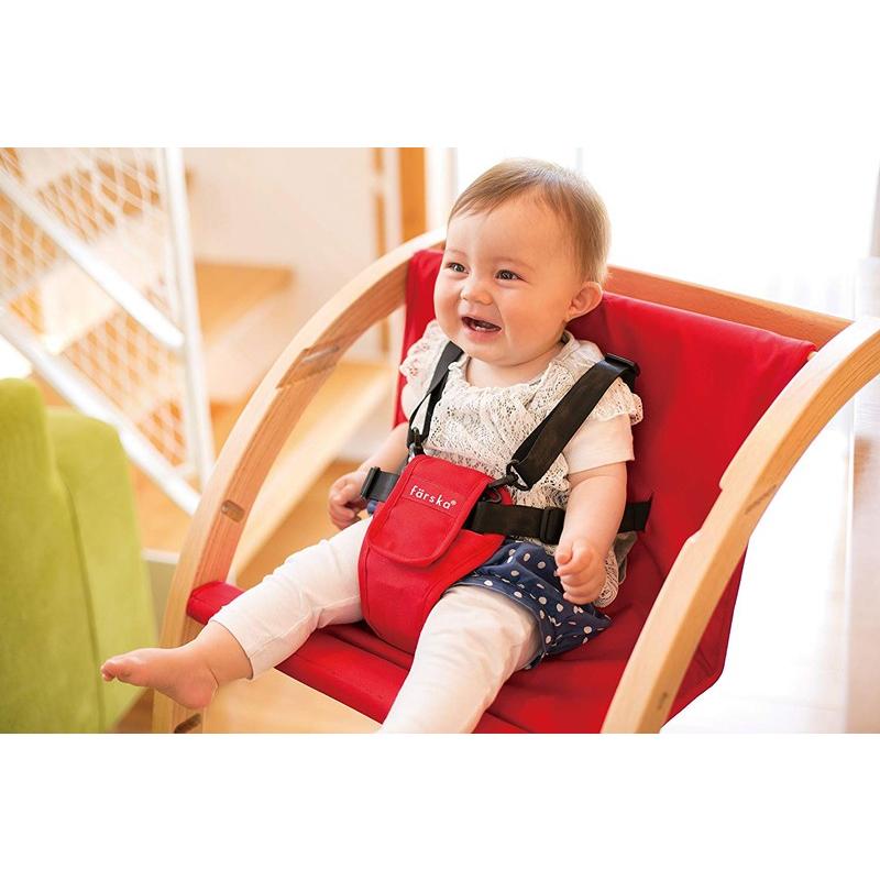 木製ベビーチェア 長く使えるファルスカのスクロールチェアプラス