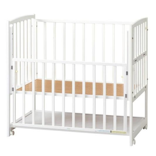 ベビーベッド ヤマサキ ハイタイプベッド ツーオープン ホワイト DY