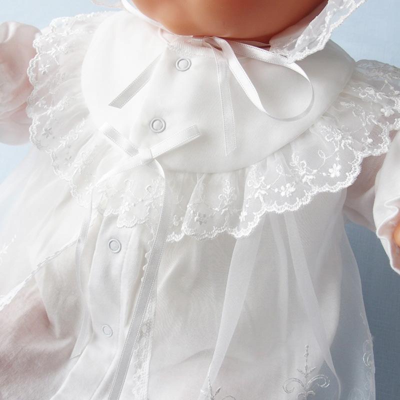 夏物 ベビー セレモニードレス 天竺素材 お宮参り用ベビードレス お