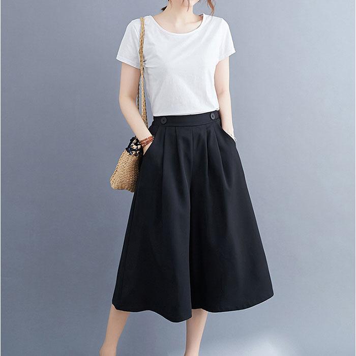 ガウチョパンツ ワイドパンツ レディース 通販 キュロット パンツ