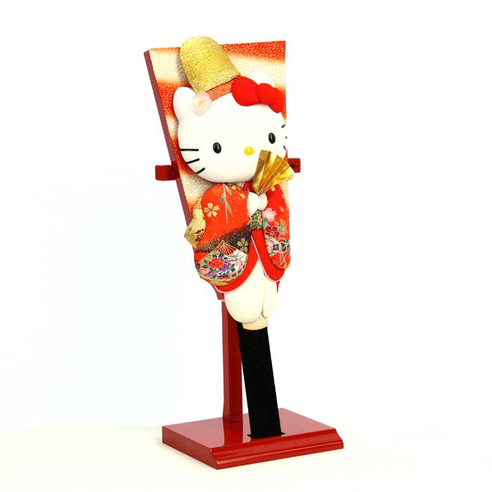 羽子板 コンパクト 送料無料 キティ 道成寺 ハローキティ お正月 正月