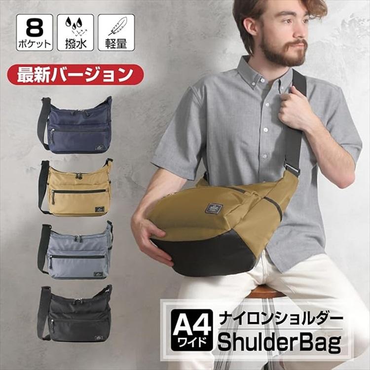 ショルダーバッグ ユニセックス 男女兼用 斜めがけ 大容量 軽量