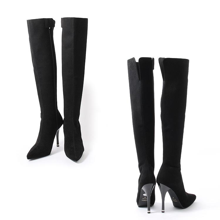 COMEX（コメックス） ニーハイブーツ フルジップ ライブブーツ ポイン