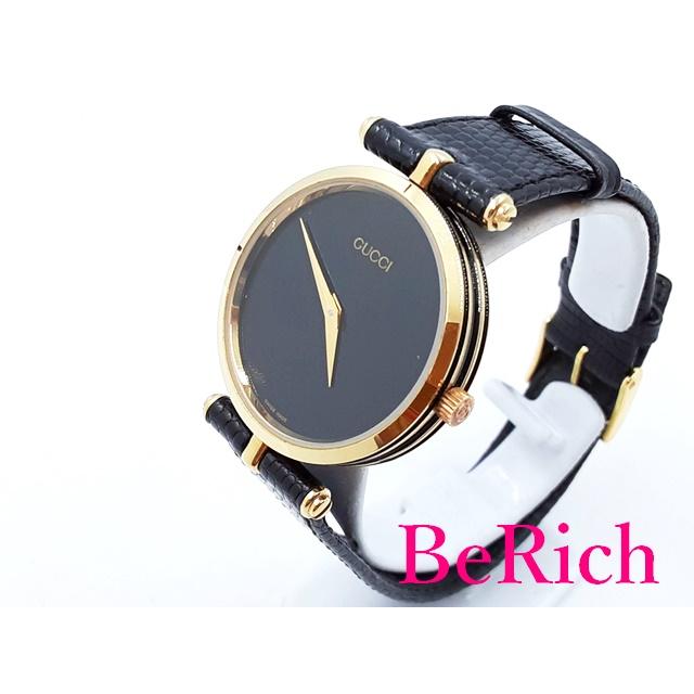 GUCCI（グッチ） レディース 腕時計 黒 ブラック 文字盤 SS レザー