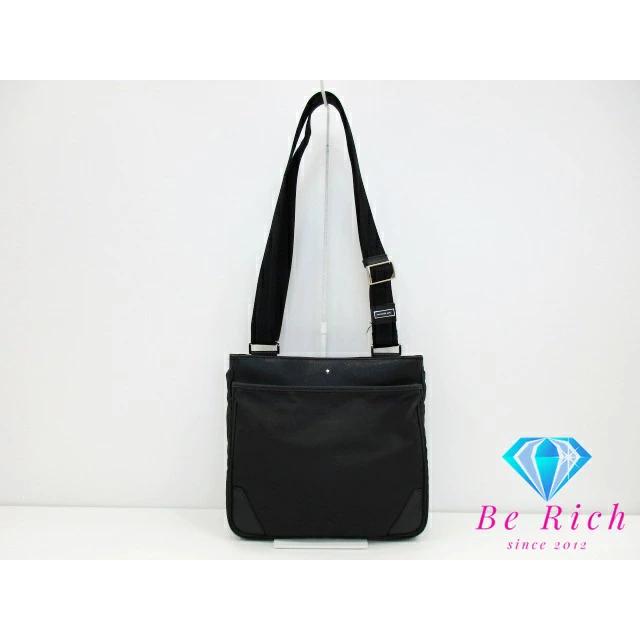 MONTBLANC（モンブラン） メンズ ショルダーバッグ ナイロン レザー 黒