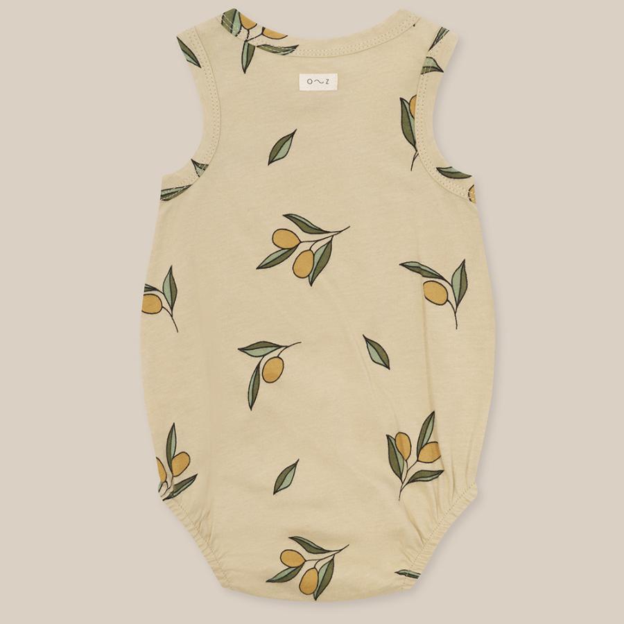 ノースリーブロンパース ベビー オーガニックズー Organic Zoo Olive