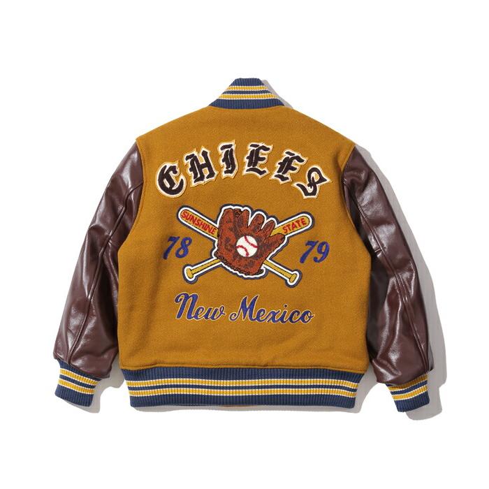 WHITESVILLE スタジャン メンズ ホワイツビル ウールメルトン アワード