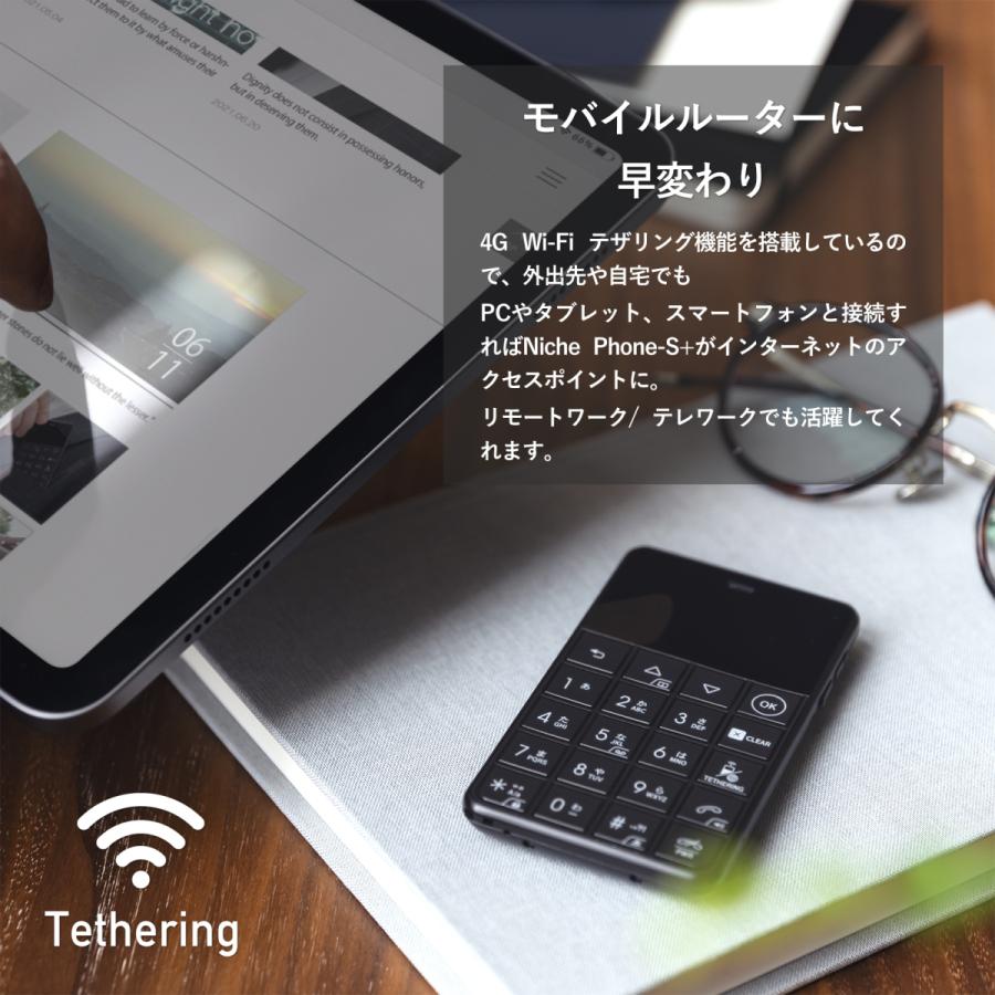 フューチャーモデル Niche Phone-S+ ニッチフォンエスプラス BLACK