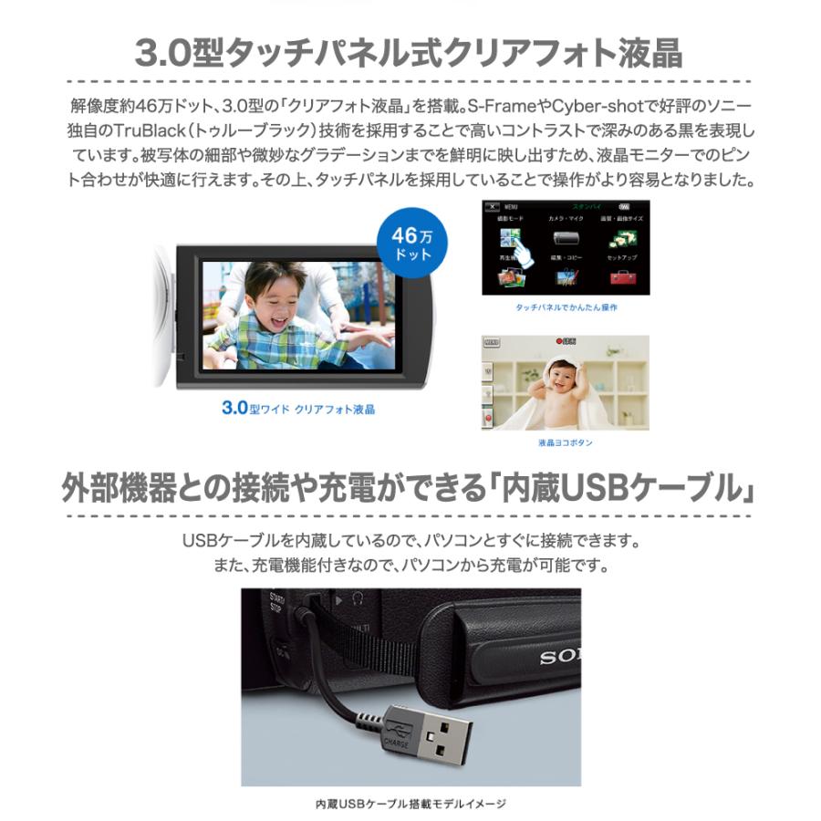SONY（ソニー） デジタルHDビデオカメラ ハンディカム Handycam 光学30