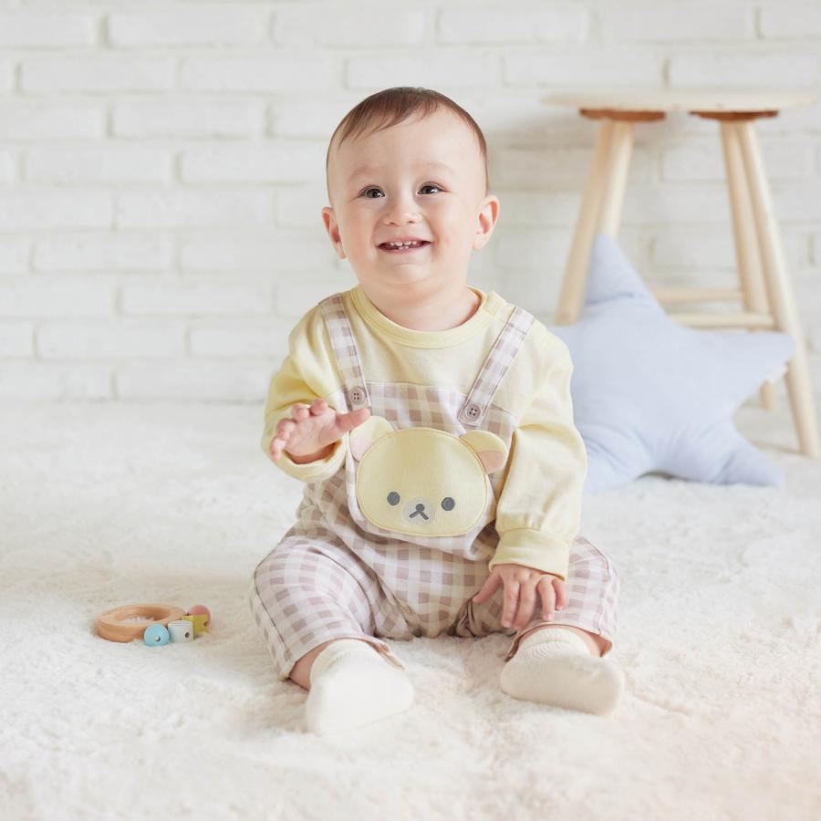 ロンパース ベビー キッズ 長袖 女の子 男の子 女児 カエルロンパース