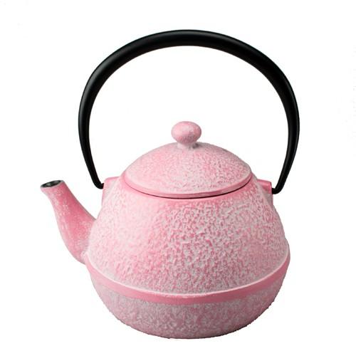 鉄瓶 急須 たまご形 ピンク 0.55L 南部鉄器鉄瓶 OIGEN 及源