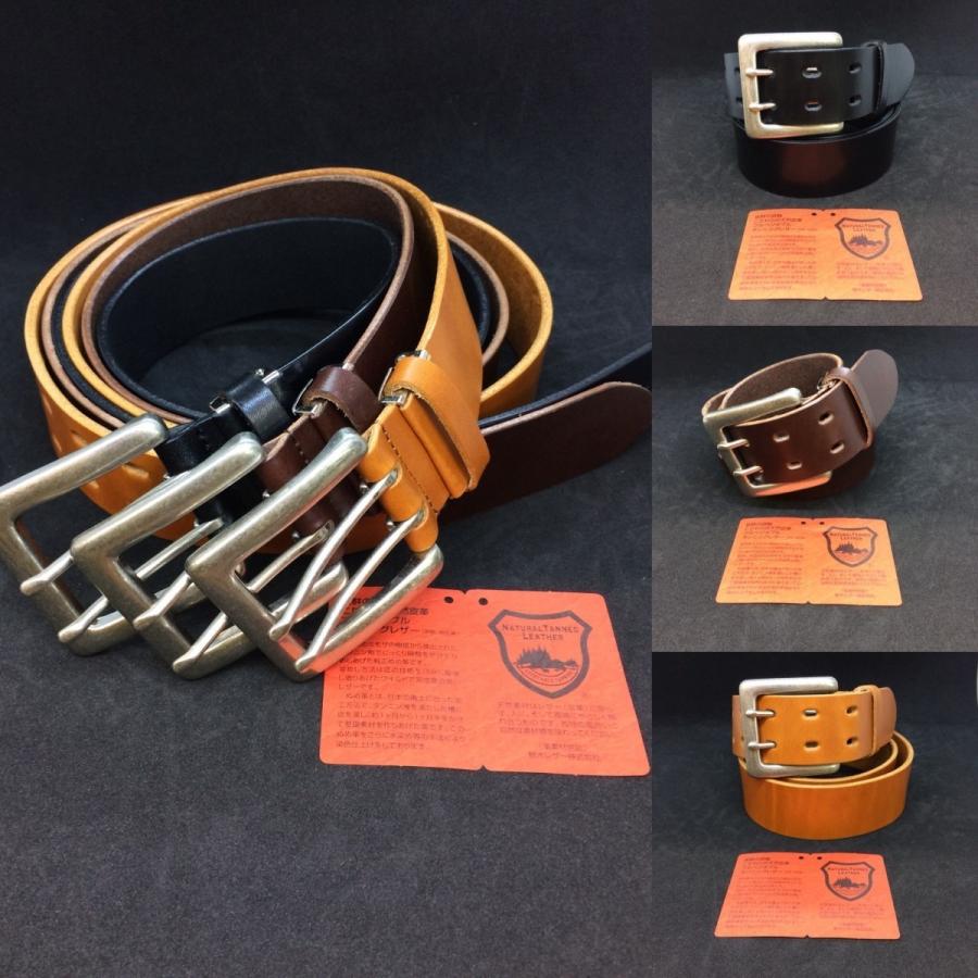 ベルト 栃木レザー メンズ 40ミリ 本革ベルト ダブルピン 115センチ