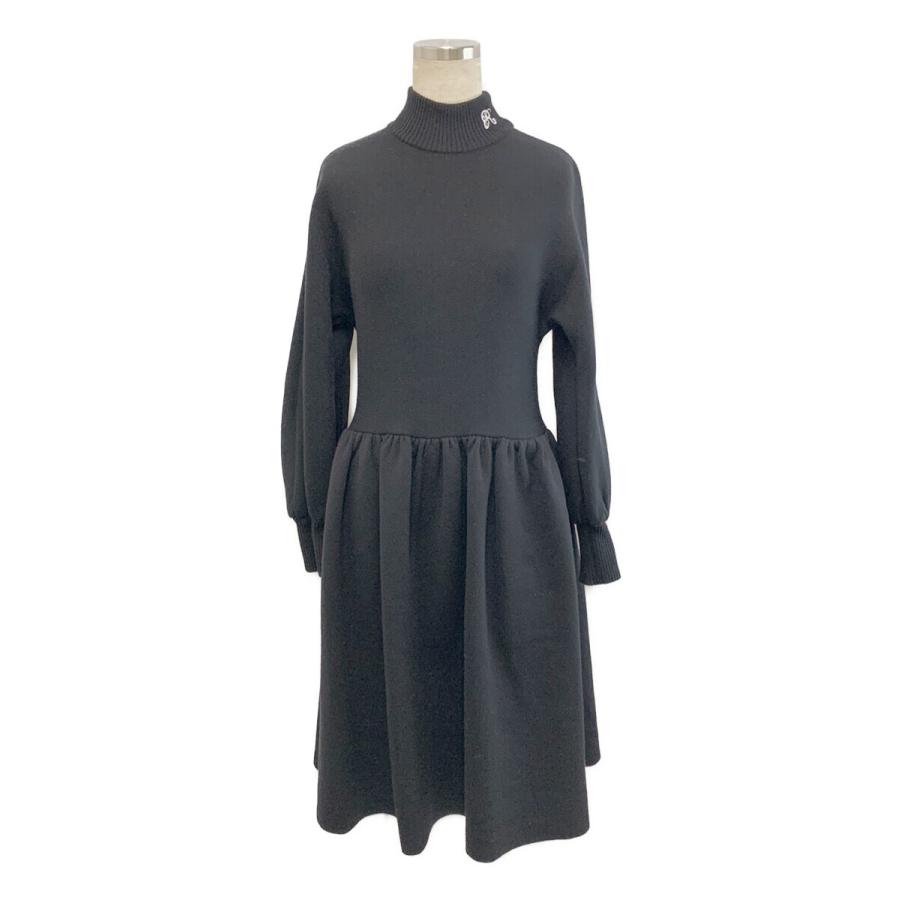 Rene（ルネ） ワンピース ニット ハイネック 刺繍 長袖 34 : ブランド