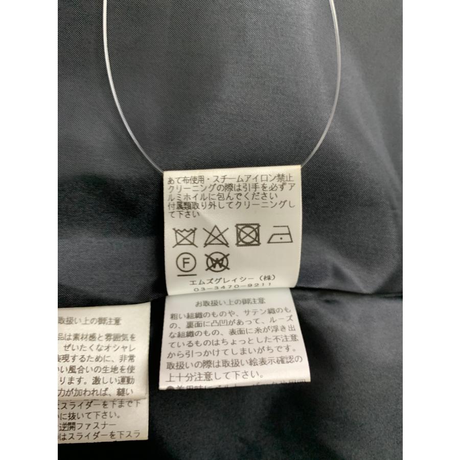 エムズグレイシー 511114 ワンピース 38 ネイビー リボン センター