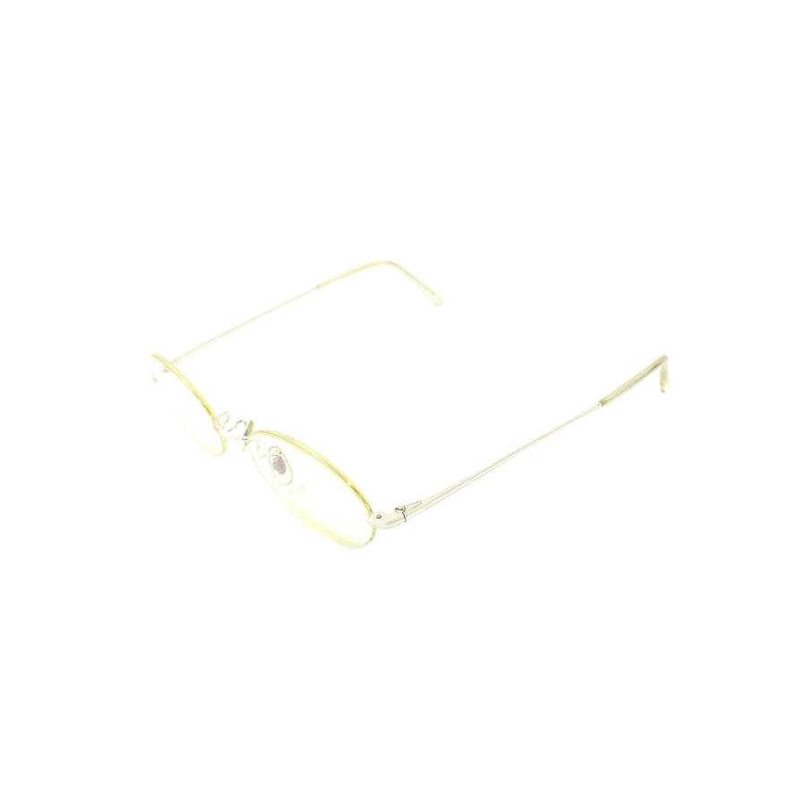 白山眼鏡店 メガネ 眼鏡 ライトゴールド メタルフレーム フルリム