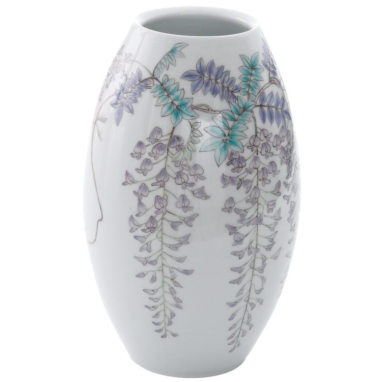 有田焼 福丈窯 藤絵 花瓶 花器 和食器 作家物 デザイナー 上等品 高級