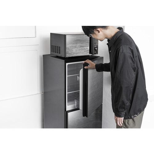 ツインバード HR-GJ12B 2ドア冷蔵庫 ミラーガラスデザイン 121L