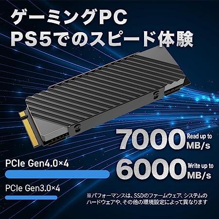 Monster Storage Monster Storage 2TB NVMe SSD PCIe Gen 4×4 最大読込