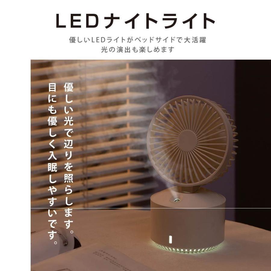 BESTSIGN（ベストサイン） ミスト機能付き 卓上扇風機 ハンディファン