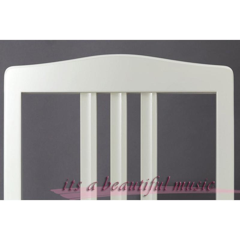 its】特注色（ホワイト）の背付きピアノ椅子 甲南 KONAN No.5 昔からの