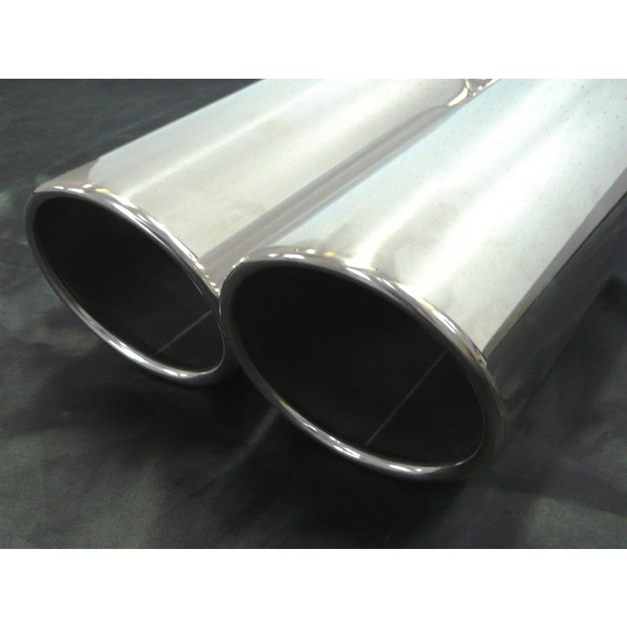 ランクル100 UZJ100W ステンマフラー 100Φ 左右4本カールテール : ビー