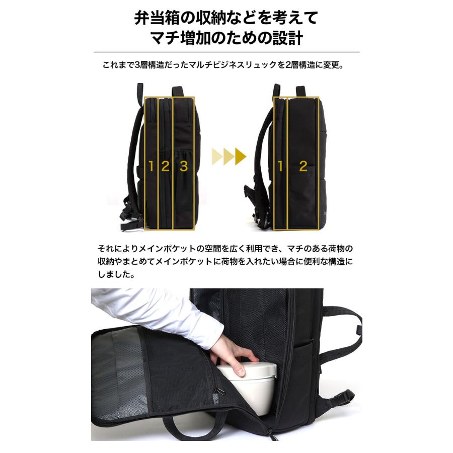 Evoon 公式 マルチビジネスリュック4.0 大容量 25L~35L 拡張機能 多