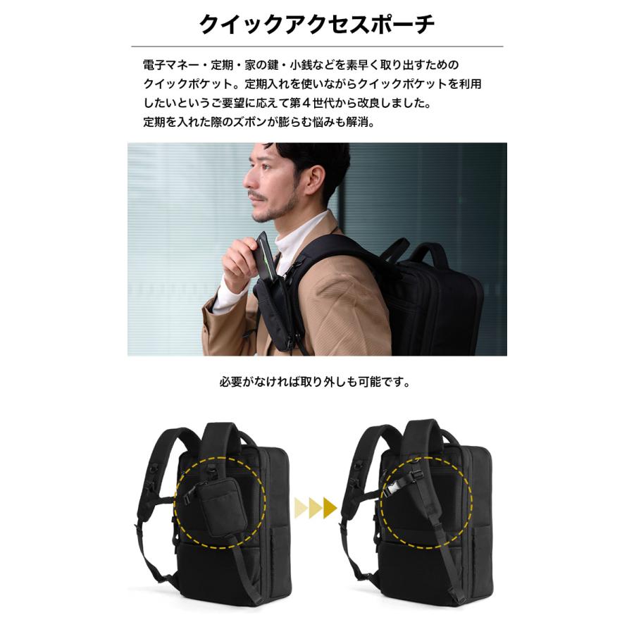 Evoon 公式 マルチビジネスリュック4.0 大容量 25L~35L 拡張機能 多