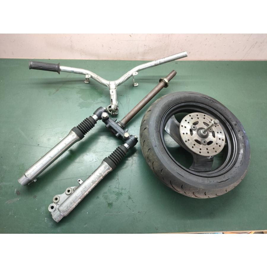 199□フロントフォーク ステム ホイール ハンドル 足回り□3YJ ジョグ