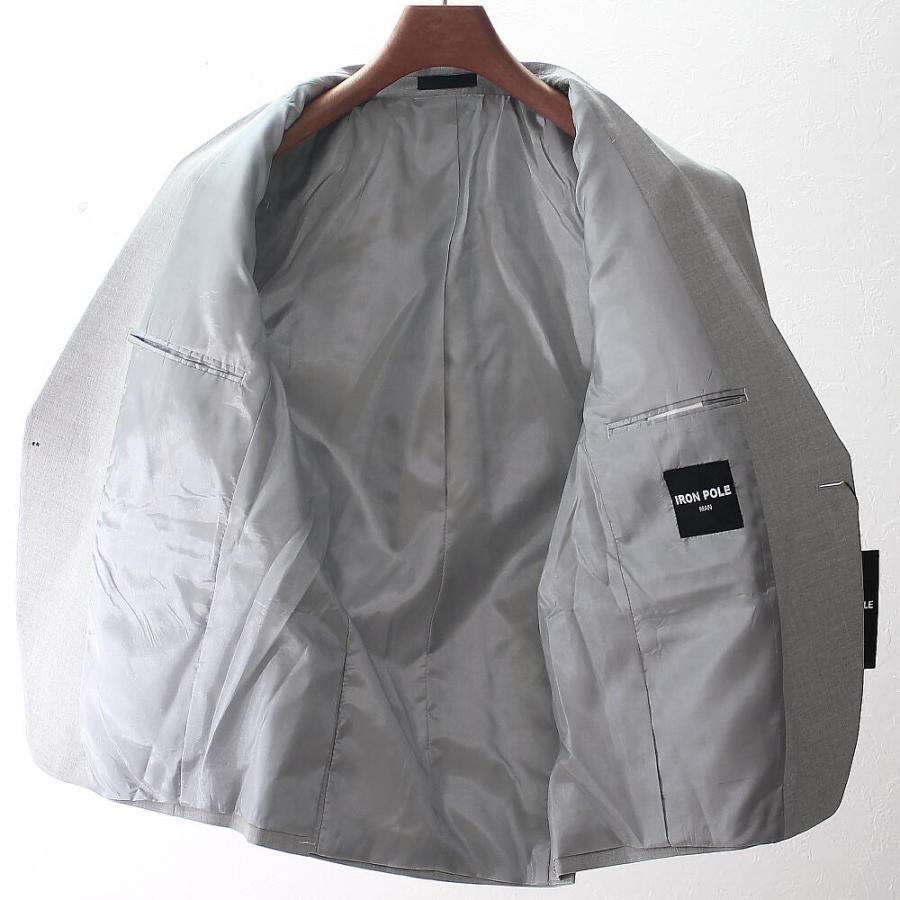 テーラードジャケット ブレザー セットアップスーツ対応 ライトグレー