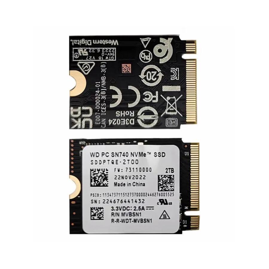 Western Digital WD SN740 / SN5000S M.2 2230 SSD 2TB 1TB 256GB NVMe