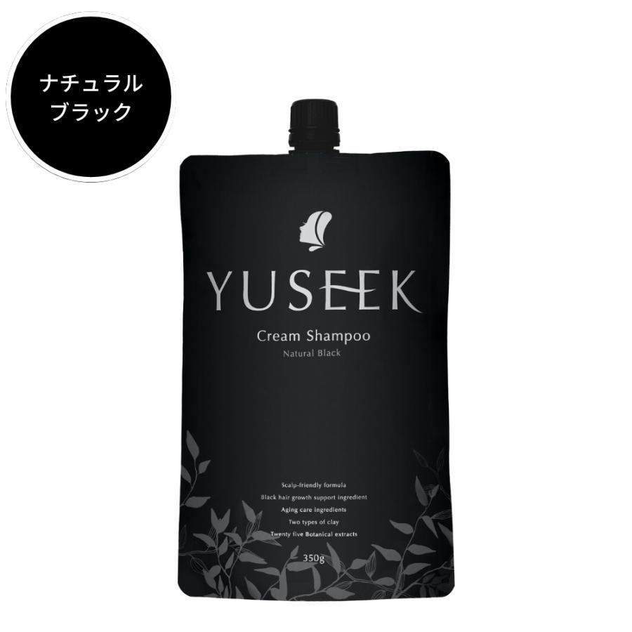YUSEEK クリームシャンプー ナチュラルブラック 350g 2個セット｜Yahoo