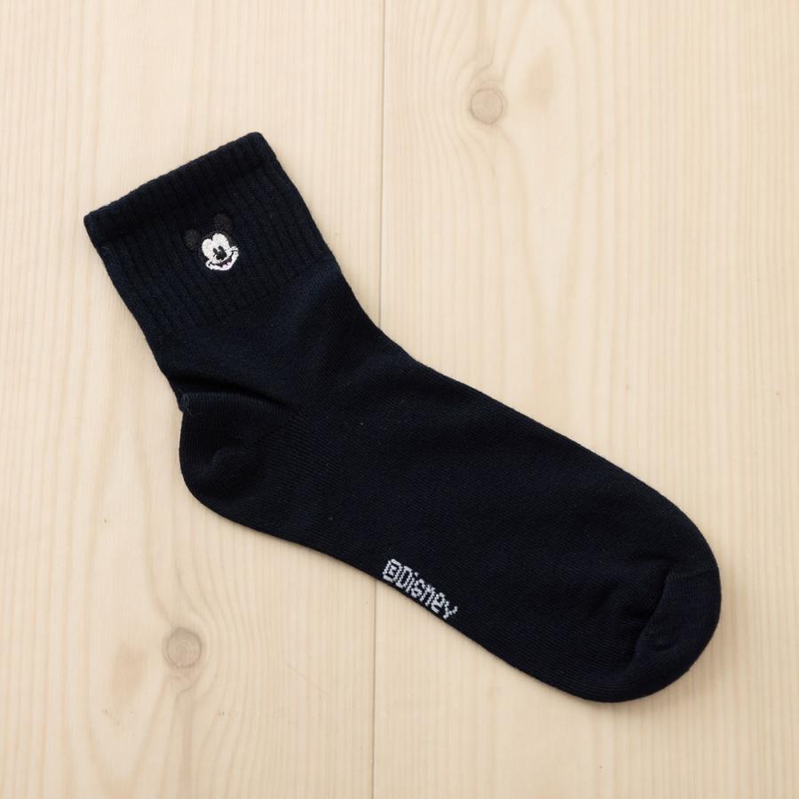 Disney（ディズニー） ミッキーフェイス ワンポイント刺繍 アメリブ