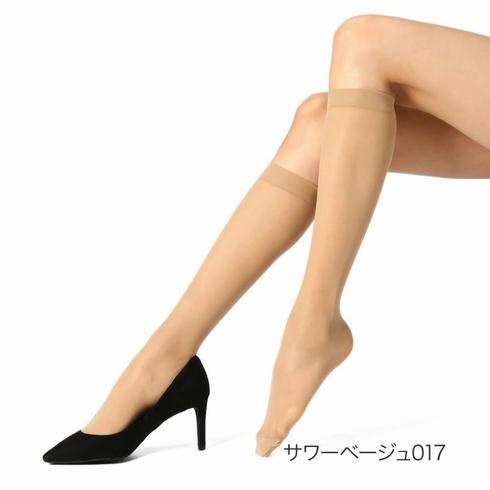 満足 3足組 DAILY満足ひざ下丈 程よく透ける 30デニール シアータイツ