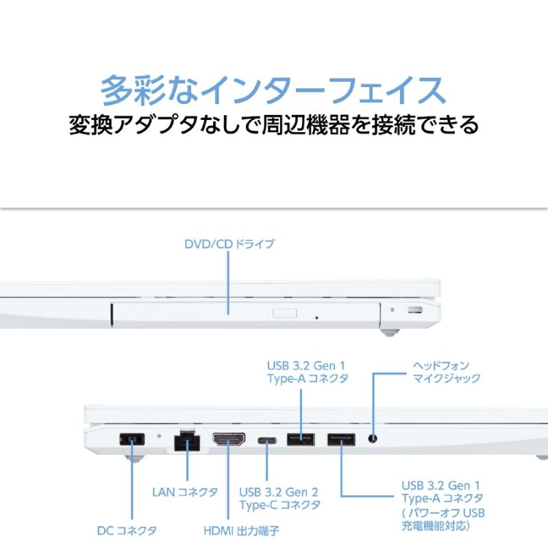 LAVIE N16 NEC ノートパソコン 16型/ Core i3 1315U/ メモリ 16GB/ SSD